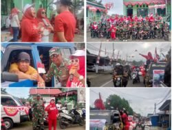 KETUA KOMITE PAUD KARTIKA JAYA XIII – 18 KODIM 1509 – 01/ BACAN, NAPSIN SANGADJI MENGAJAK DEWAN GURU DAN SISWA DIDIK GELAR KARNAVAL MENYAMBUT HUT RI KE – 78