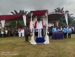 Masyarakat Desa Peninjau Antusias Mengikuti Upacara Pengibaran Bendera  Peringati HUT RI Ke 79