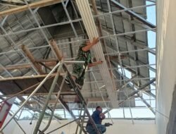 Sasaran Fisik TMMD, Renovasi Musholla Al-Barokah Desa Bandung Capai 83 Persen