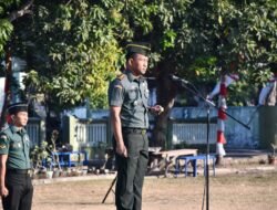 Dandim 0815/Mojokerto Pimpin Upacara Bendera Hari Senin