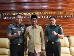 Perkuat Persaudaraan Dengan Kalangan Ulama, Dandim 0815/Mojokerto Kunjungi Ponpes Nurul Islam