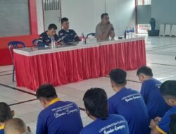 Lapas Narkotika Kelas  IIA Bandar Lampung Melaksanakan” Ngupi Pai ” Bentuk Sosialisasi Kepada WBP Terkait Aturan..!!