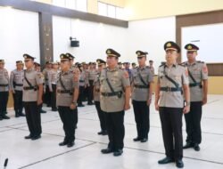 Kapolres Pimpin Sertijab Pejabat Di Polres Lampung Timur