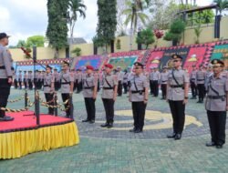 Kapolres Tanggamus Pimpin Sertijab Wakapolres, Kasatresnarkoba dan Kapolsek Pulau Panggung