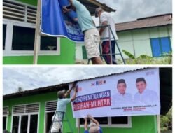 Pendukung Copot Baliho Cabup Dan Cawabup Halsel Bassam-Helmi, Ganti No 2 Rusihan – Muhtar