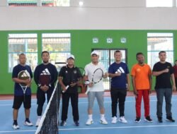 Wujud Sinergi Antara Pemerintah Dan Jajaran Pemasyarakatan Dengan Olahraga, Lapas Dan Rutan Kotaagung Tenis Gembira Bersama Pemerintah Daerah Lampung