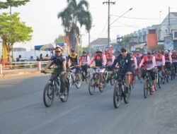 Gowes Bareng Danrem 082/CPYJ, Meriahkan HUT Ke-79 TNI Bersama Forkopimda & LCC Mojokerto
