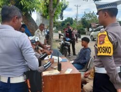 Sat Lantas Polres Tanggamus Razia Gabungan Operasi Zebra Krakatau 2024