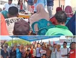 Ratusan warga Desa Goro Goro Janji Menangkan Paslon Nor 2 Rusihan-Muhtar Cabup Dan Cawabup Halsel