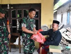 Kodim 0815/Mojokerto Salurkan Sedekah Prajurit Untuk Masyarakat Yang Membutuhkan