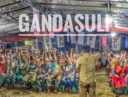 Ribuan Warga Gandasuli Komitmen Menangkan Paslon Rusihan-Muhtar Di Pilbup Halsel