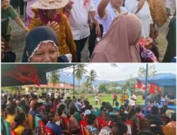 Ribuan Warga Kembali Sambut Paslon Bupati dan Wakil Bupati Halsel 2024-2029 Di Desa Wayaua