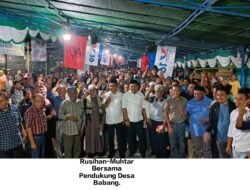 Ribuan Warga Babang Pastikan Paslon Nomor 2 Rusihan-Muhtar Menang Telak Di Pilbup Halsel 2024
