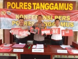 Selama Awal November 2024 Satresnarkoba Polres Tanggamus Kembali Ungkap 4 Kasus Kasus Dugaan Peredaran Narkotika