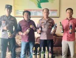 Teka 308 Polsek Talang Padang Razia Minuman Keras Dan Amankan Sejumlah Barang Bukti