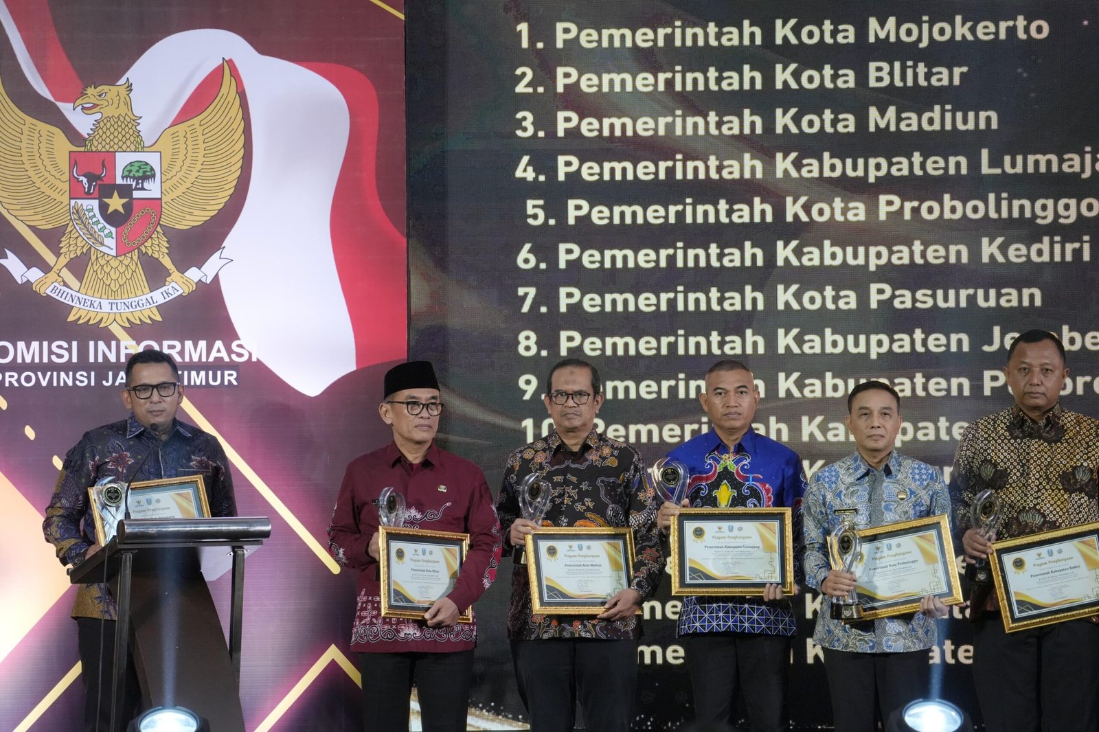 Pertahankan Gelar! Kota Mojokerto Kembali Raih Peringkat 1 Badan Publik Informatif Jawa Timur 2024, Dapat Skor Tertinggi 98.56