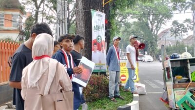 DPC GMNI Malang melaksanakan aksi galang dana bantu korban erupsi Gunung Ile Lewotobi