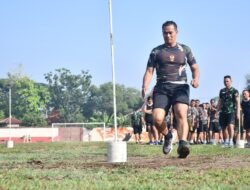 Tes Kemampuan Fisik, Prajurit & PNS Kodim 0815/Mojokerto Laksanakan Garjas Periodik Semester II TA 2024