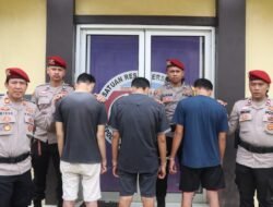 Sat Resnarkoba Polres Tanggamus Tangkap Tiga Terduga Pengedar Sabu di Kota Agung Barat