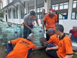 Narapidana Teroris Lapas Kelas IIB KotaAgung Laksanakan Penanaman Kentang Dalam Karung, Sebagai Bentuk Turut Mendukung Program Ketahanan Pangan