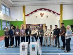 Sebanyak 405 WBP Dan 7 Pegawai Lapas Kelas IIB KotaAgung, Menyalurkan Hak Pilih nya Di TPS Khusus Setempat