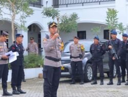 Maksimal Kinerja nya,Polres Tanggamus Terjunkan 287 Personil Pengamanan Pleno KPU