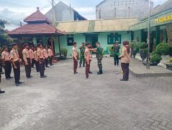 Cetak Generasi Kuat & Berkarakter, Koramil 0815/08 Dawarblandong Gelar Diklat Anggota Baru Saka Wira Kartika