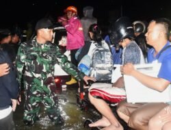 Dandim 0815/Mojokerto Tinjau Lokasi Banjir di Wilayah Kabupaten dan Kota Mojokerto
