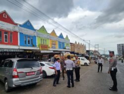 Kasat Lantas Polres Tanggamus Tinjau dan Berkoordinasi Serta langsung Turun Ke jalan