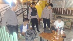 Satsamapta Polres Mojokerto Kota Amankan 4 Pelaku Pesta Miras di Cafe