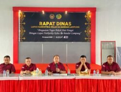 Lapas Narkotika Bandar Lampung Gelar Rapat Dinas Penguatan Peran Petugas Pemasyarakatan Tahun 2025