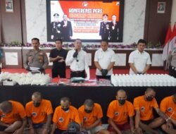Ciduk 7 Tersangka, Polres Mojokerto Kota Amankan 139.830 Pil Double L dan Sabu 67 Gram