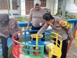 Cek Kondisi Sekolahan, Kapolsek Pacet Bersama Anggota Sambangi TK Bhayangkari 86 Pacet