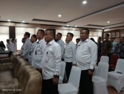 Kalapas Kotaagung Hadiri Pelantikan dan Sertijab 5 Pejabat Manajerial Ditjenpas Lampung