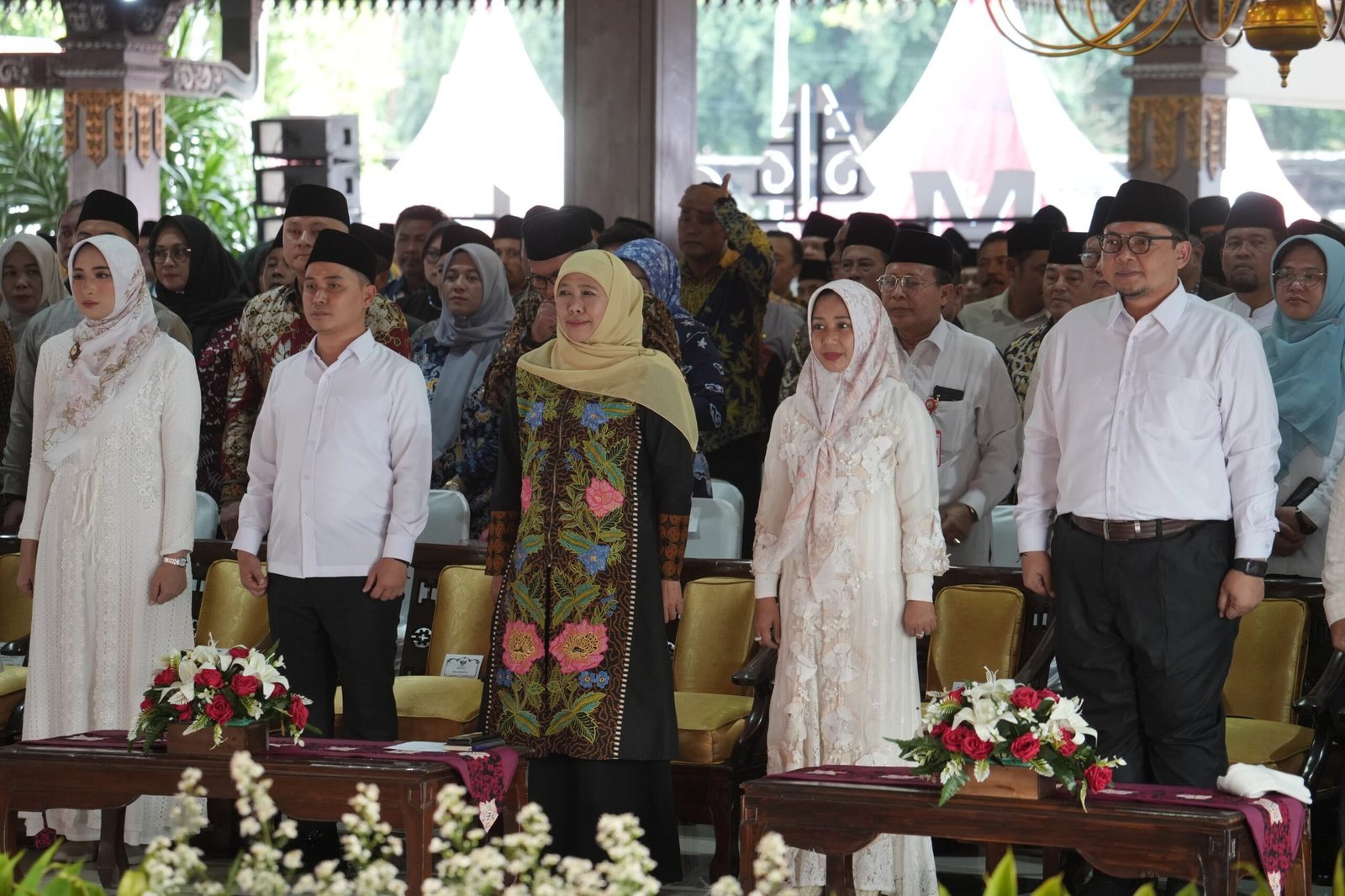 Wali Kota Mojokerto Hadiri Tasyakuran dan Santunan Anak Yatim Bersama Gubernur Jatim Khofifah
