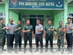 Jalin Sinergitas Dengan Aparat Penegak Hukum (APH), Rutan Kelas I Bandar Lampung Melakukan Koordinasi Dengan Pos Koramil Jati Agung