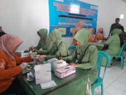 Jaga Kesehatan Prajurit, Kolaborasi Koramil 0815/05 Gedeg & Puskesmas Lespadangan Gelar Rikes Berkala