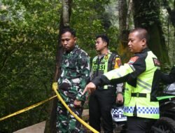 Persiapan Pembersihan Material Longsor, Dandim 0815 Bersama Kapolres Mojokerto Dampingi BPBD Provinsi Jatim Lakukan Assesment