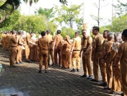 Hari Pertama Kerja, Pemkab Batang Hari  Gelar Apel Gabungan dan Halal Bihalal