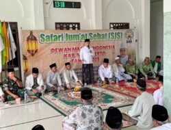 Didampingi Kades Suhartono, Bupati Mojokerto Safari Jumat Sehat di Masjid Baitussalam Desa Wringinrejo