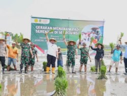 Tanam Padi Serentak Bersama Presiden Prabowo, Pemerintah Kota Mojokerto Optimalkan Lahan Sawah