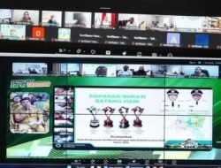 Bupati Fadhil Arief Hadiri Zoom Matting Evaluasi Layak Anak Kabupaten Batang Hari