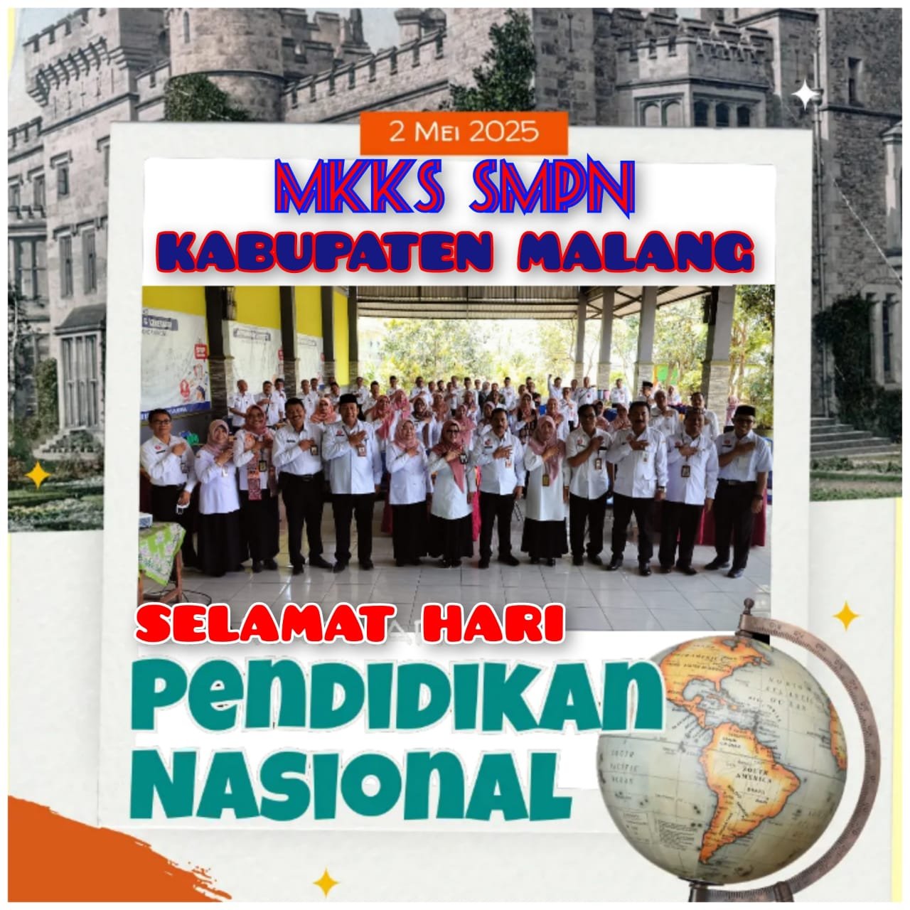 MKKS SMPN Kabupaten Malang Mengucapkan Selamat Hari Pendidikan Nasional 2 Mei 2025
