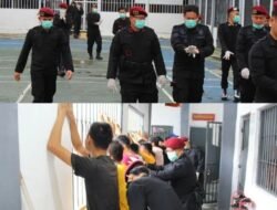 Rutan KotaBumi Gelar Razia Rutin, Amankan Barang-Barang Terlarang Di Kamar Hunian