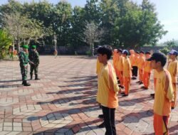 Bentuk Kepribadian Siswa Berkarakter, Koramil 0815/10 Bangsal Latih PBB Siswa SMP Al Akbar