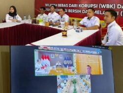 Rutan Kelas IIB Kotabumi Ikuti Rapat Anev Kinerja Kementerian Imigrasi Dan Pemasyarakatan Secara Virtual