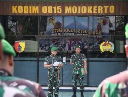 Dandim 0815/Mojokerto Pimpin Sertijab Sejumlah Danramil Jajaran Kodim 0815