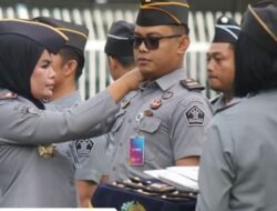 Kepala Lapas Kelas I Bandar Lampung Pimpin Penyematan Pangkat dan Pengukuhan CPNS Menjadi PNS