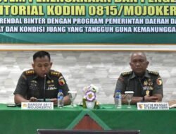 Kodim 0815/Mojokerto Gelar Kegiatan Sisrendal Binter TA 2025, Perkuat Sinergi TNI dan Pemerintah Daerah