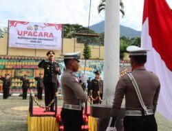 Polres Tanggamus Gelar Upacara Peringatan Hari Lahir Pancasila ke-80 Tahun 2025 Penuh khidmat
